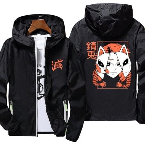 Fashion Anime Demon Slayer Kimetsu No Yaiba Jacket autumn fashion top mens casual zipper jacket mens jacket