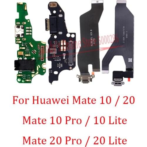 New USB Charging Board Port Dock Flex Cable For Huawei Mate 10 Mate 20 Pro Lite Charge Board Connector Dock Port Flex Cable