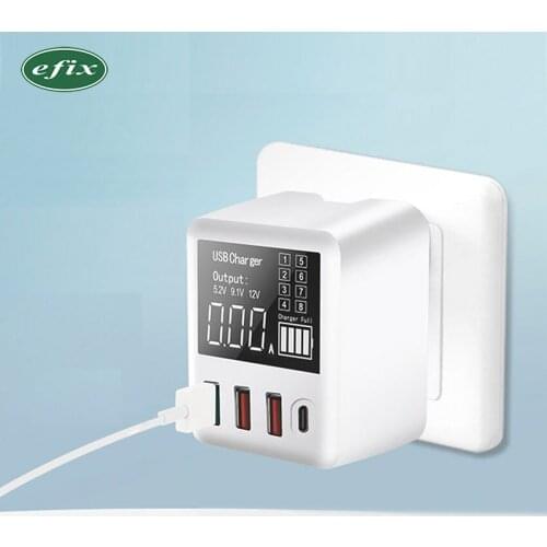 Portable Fast Quick Charge 4 Port USB HUB Charger Multi-hub Travel Power Adapter Charger for iPhone Samsung for ipad Tablet