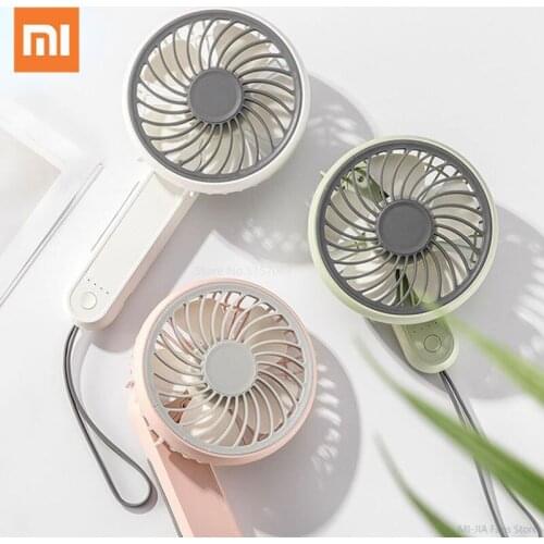 Xiaomi Youpin Edon Mini Handheld Fan Folding USB Desk Fans Quiet Personal Portable Electric Fan For Travel Office Room Household