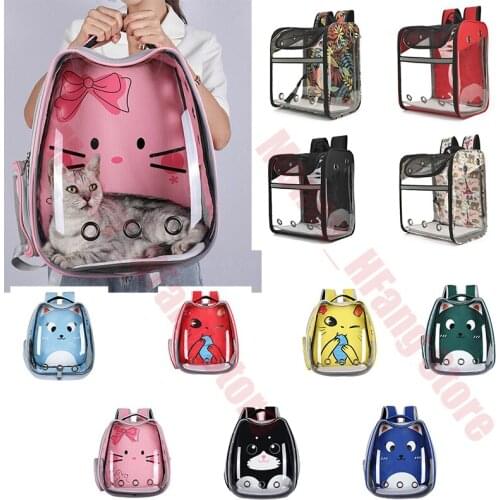 High Quality Pet Dog Cat Carrier Bag Breathable Transparent Pet Carrier Bag Outdoor Travel backpack Carrier Handbag Space Capsul