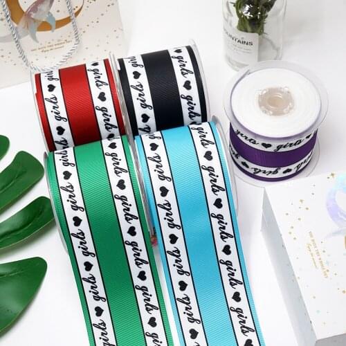 DIY Cartoon Stripe Printed Grosgrain Ribbon For Craft Supplies Sewing Accessories 5 Yards. 48729