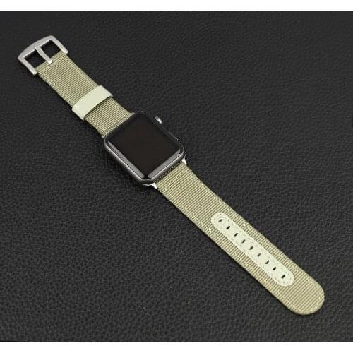Sport Nylon Woven Strap for Apple Watch Band 6 5 4 3 2 1 SE Nylon Bracelet 44mm 40mm 42mm 38mm Replacement for iWatch Wristband