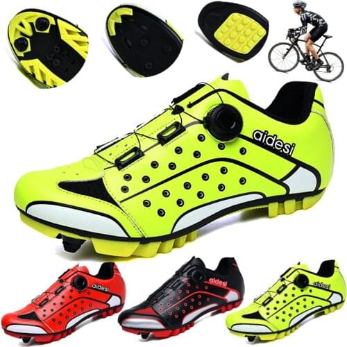High Quality MTB Bike Cycling Shoes Outdoor Sports Cycling Shoes men Self-locking Road Bike Shoes Women SPD non-slip shoes New