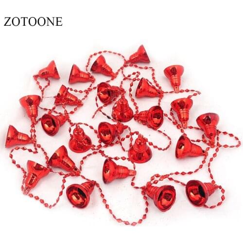 ZOTOONE 290cm New Years Bells Home Decoration Accessories Christmas Craft Bell Christmas Decoration Jingle Bells for Crafts E