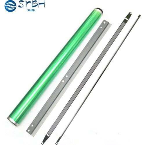1Set X Excellent Bizhub C220 Drum Cleaning Blade+Bizhub C220 OPC Drum+Charge Saw+Charge Grid For Konica Minolta C220 C280 C360