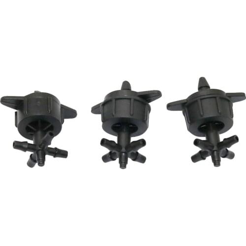 10 Sets Three-way Five-way Hose Splitters Multiple Joint Cross-connector With 2L 4L 8L Flow Pressure Compensating Drippers