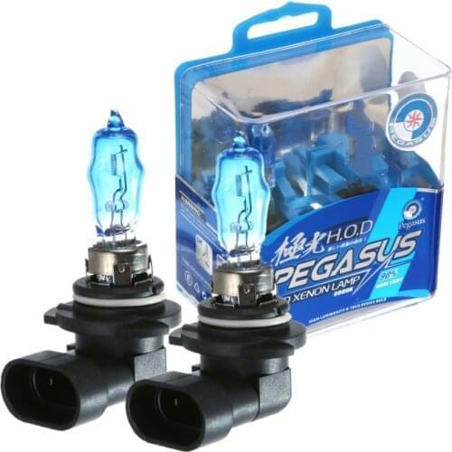 2Pcs 9005 Xenon Halogen Bulb HB3 12V 100W 6000K Super White Car HeadLight Bulbs Auto Light Lamp Dark Blue Quartz Glass Car Lamp