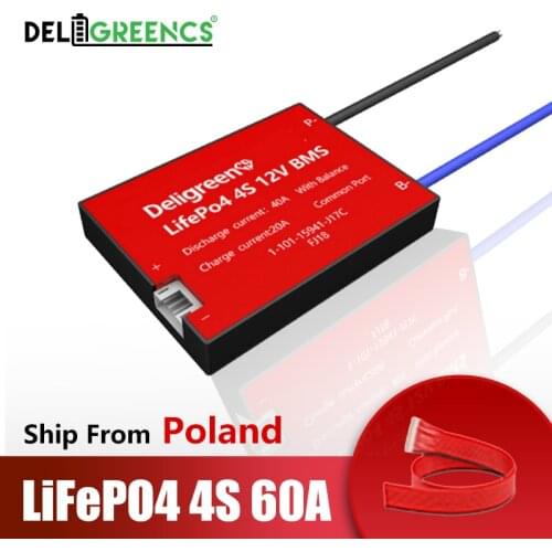 3.2v LifePO4 BMS 4S 60A PCM/PCB/BMS LiFePO4 Bms LiNCM LMO Li-po 18650 Battery Pack with Balance