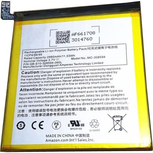 2980mah battery For Amazon Fire 7 with Alexa 2017 7th Generation SR043KL Akku batteries