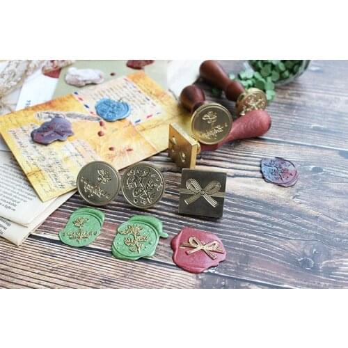 Berry fern plant blooming leaf flower party Wax Seal Stamp,elk seals,wedding gift,personalised wood wax stamp