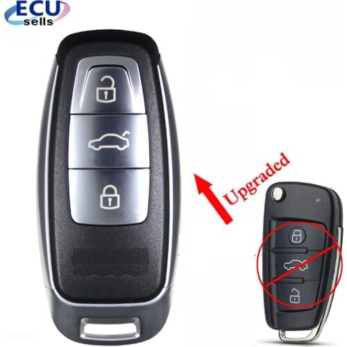 Upgraded Modified Keyless Remote Key Shell Case For Audi A3 A4 A6 A8 Q2 Q3 Q5 Q7 R3 RS3 RS5 TT for START ENGINE SYSTEM