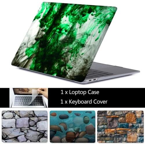 Laptop Case For MacBook Touch ID Air 13 Pro Retina 11 12 15 for mac book New Pro 13 A2159 Touch Bar Hard Shell + keyboard Cover