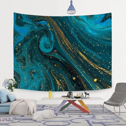 Colorful Gouache Tapestry Marble Swirl Art Wall Hanging Tapestries for Living Room Bedroom Home Blanket Dorm Decor