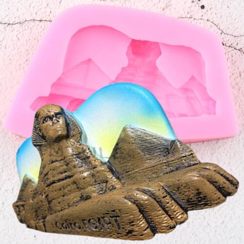 Egyptian Pyramids Sphinx Silicone Molds DIY Party Fondant Cake Decorating Tools Candy Chocolate Gumpaste Moulds Resin Soap Mold
