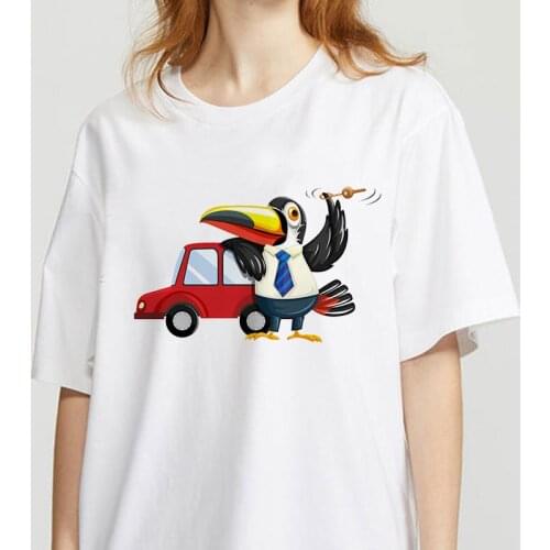 Cute Cartoon Rabbits Tshirt Women Fashion Graphic Ladies Top Tshirt Female Tee Shirts Women white Tees Tops Female Clothes