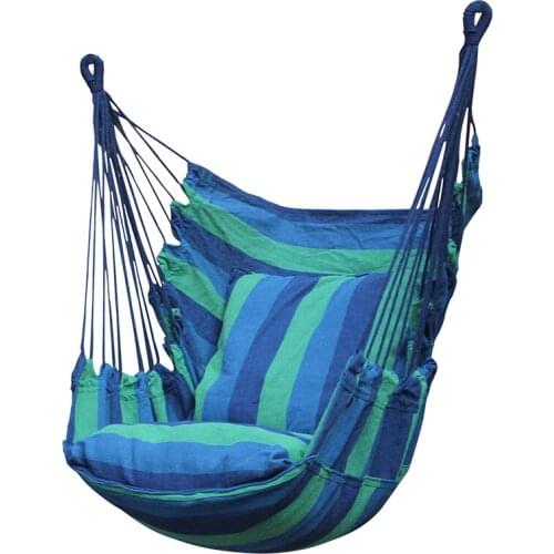 Hammock Chair Swing Chair Seat Adults Kids Hanging Chair Furniture Hammock for Travel Camping Outdoor Garden Hammock