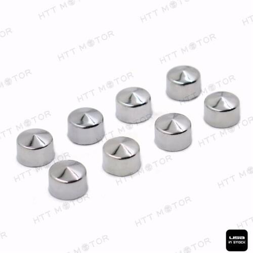 Aftermarket Motorcycle parts 8PCS Chrome Cap Dress Cover For 99-06 Harley Davidson Touring Push Rod Tappet Block Bolt chrome