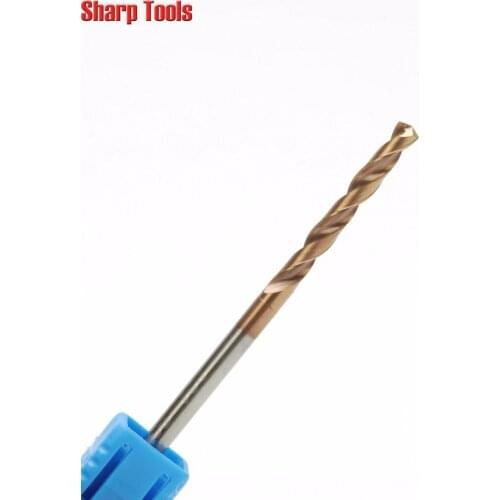 Shank 3mm Tungsten Carbide Titanium Drill Bit for Metal Drilling CED1.0-1.9mm 3D Twist Power Tools Drill Bits Steel Hole Cutter