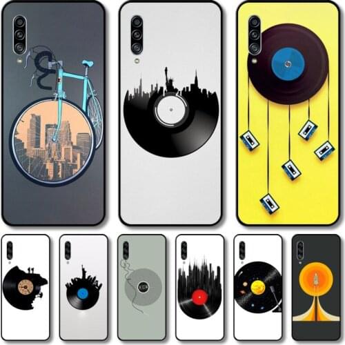 The old disc Phone Case Hull For Samsung Galaxy M 10 20 21 31 30 60S 31S Black Shell Art Cell Cover TPU