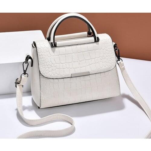 Summer Crocodile Vintage Crossbody Bags for Women Designer Luxury Handbags 2021 New Fashion Versatile Leather Small Shoulder Bag