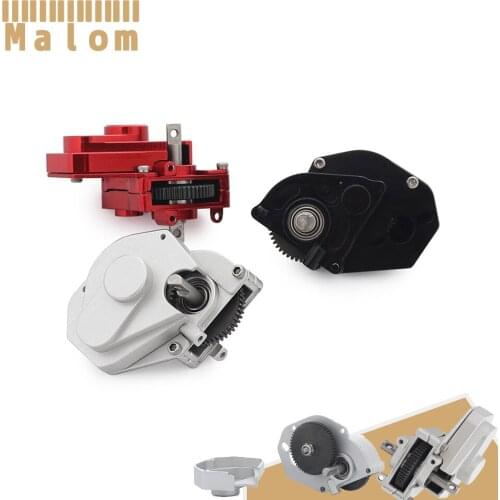 Metal Transmission with Pinion Gear Internal Gears Gearbox for 1/24 RC Crawler Axial SCX24 90081 C10 B-17 Truck Upgrade