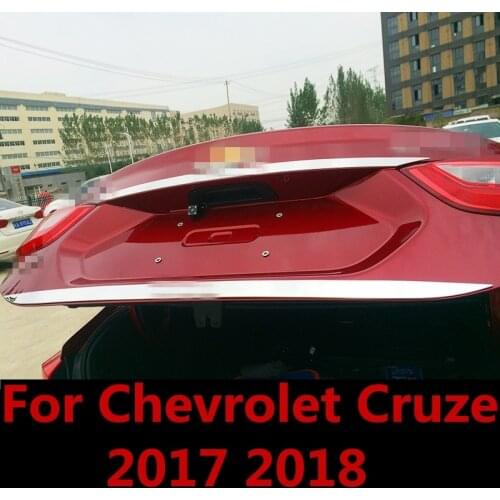 For Chevrolet Cruze 2017 2018 Rear Trunk Tailgate Trim Door Molding Boot Garnish Bezel Cover Exterior decoration Auto Accessorie