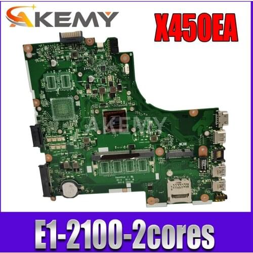 NEW!!! motherboard For ASUS X450CC X450CA A450C X450C X452C x450VC K450C Laptop motherboard W/ E1-2100-2cores