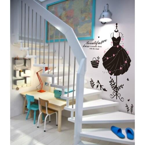 New originality Europe and America foreign trade monochrome stickers home decoration bedroom wardrobe DIY Wall Stickers