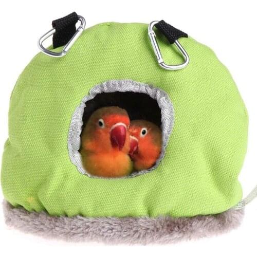 New Design Pet Bird Parrot Budgie Warm Hammock Cage Soft Hut Tent Bed Hanging Cave Birds Home Pet Bird Nest
