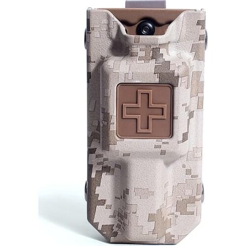 Hunting Molle EMT Tourniquet Carrier Pouch Application Tourniquet Storage Bag Box Holder Case Emergency Hemostasis for Outdoor