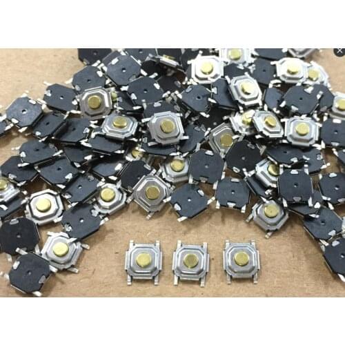 Original new 100% 4*4*1.5 switch button LCD 4 feet micro patch waterproof copper 4x4x1.5 copper button head