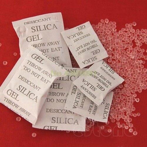 100 Packets Lot Silica Gel Sachets Desiccant Pouches Drypack Ship Drier