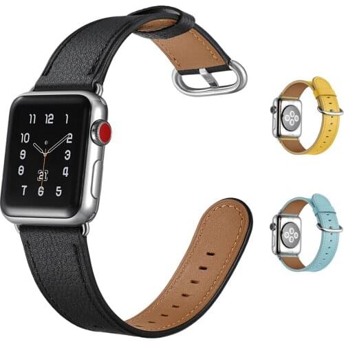 Genuine Leather strap pulseira for apple watch band 5 6 44mm 40mm 42mm 38mm Accessories watchband for iwatch wristbelt 6/5/4/3/2