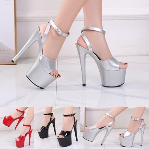 Summer Shoes Female Sandals New Girl Walking Show Artifact Model High-Heeled 17cm 20CM Women Sandals Sexy Platform Ladies Shoes