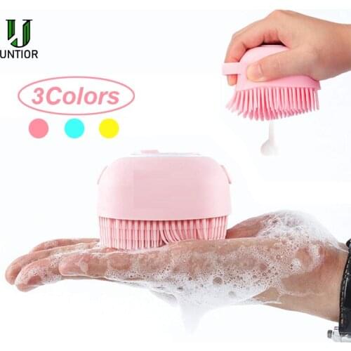 Bath Brush With Hook Soft Silicone Baby Showers Cleaning Mud Dirt Remover Massage Back Scrub Showers Bubble Non-toxic Brushes