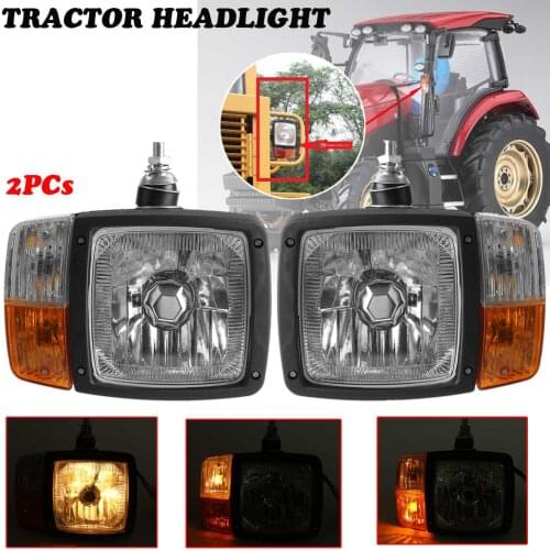 1/2pcs LED Universal Indicator Lights Headlights Left and Right Turn Signal Head Light Lamp for Tractor Trailer Excavator Truck