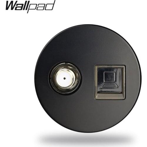 Wallpad L6 5 Colors Satellite Socket For Television CAT5E CAT6 RJ45 Internet Computer Data Outlet Modular DIY Free Combination