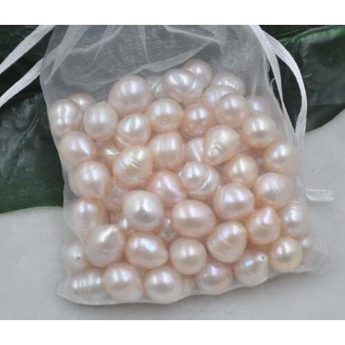 2020 Hot Sale New Arrival Natural Beads Beads Charm Lots 10 Pcs 11-13mm Natural Color Half Drilled Genuine Loose Pearl