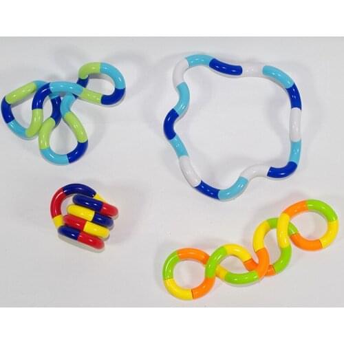 18 knots of multi-color deformation rope Variety twisting twisting twisting rope loop winding toy vent toy
