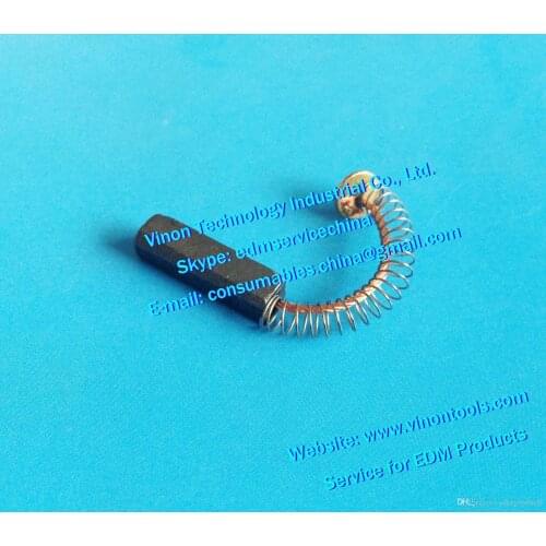 4pcs) 100343525 Carbon with spring for BBC motor 100.343.525 edm Carbon Brush 343.525, 23.06.888 for ROBOFIL 500,510,440CC,CUT2