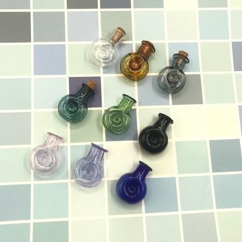 50pcs/lot Colorful XO Shapes Small Drift Bottles Empty Wedding Decorative Glass Vial Pendant With Cork Stopper Mini Containers
