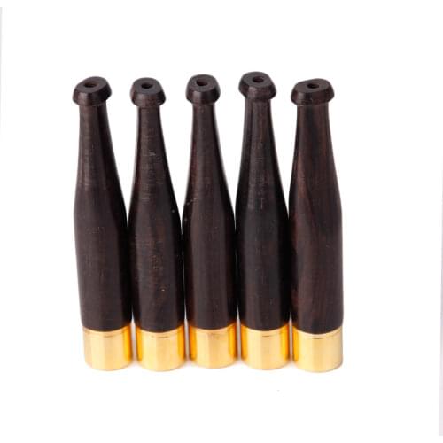 52mm womens Black Wooden cigarette holder MINI Cigarette Filters For womens Slim Cigarette Free Shipping 5pcs/lot