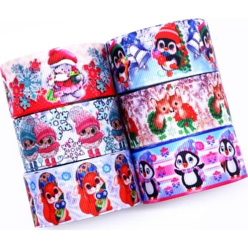 Free shipping 50 yard cartoon printed grosgrain ribbon 32004