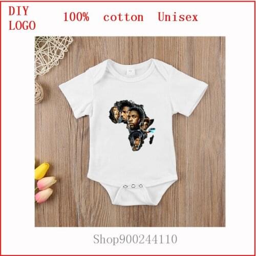 Black panther wakanda Graphic Printed Bodysuits baby One Piece Baby Grow for Infant Toddler Boy Girls Short Sleeve baby clothing