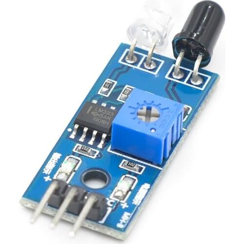 100pcs IR Infrared Obstacle Avoidance Sensor Module for Arduino Smart Car Robot 3-wire Reflective Photoelectric New