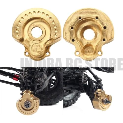INJORA 2PCS Metal Brass Counterweight Portal Balance Drive Housing for 1:10 Scale RC Crawler Car Traxxas TRX-4 TRX6 8251