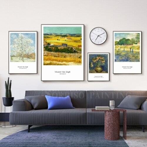 Vincent Van Gogh Abstract Canvas Painting Dining Wall Art Posters And Prints Pictures For Living Room Bedroom Home Hallway Decor