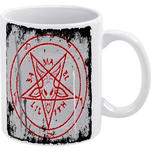 Pentagram Mug Vintage Pottery Mug Chat Creative Cups