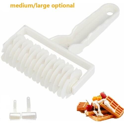 M/L Baking Mold Lattice Plastic Cutter Pastry Roller Cutter Kitchen Bakery Pie Pizza Cookie Embossing Dough Roller Bakeware Tool